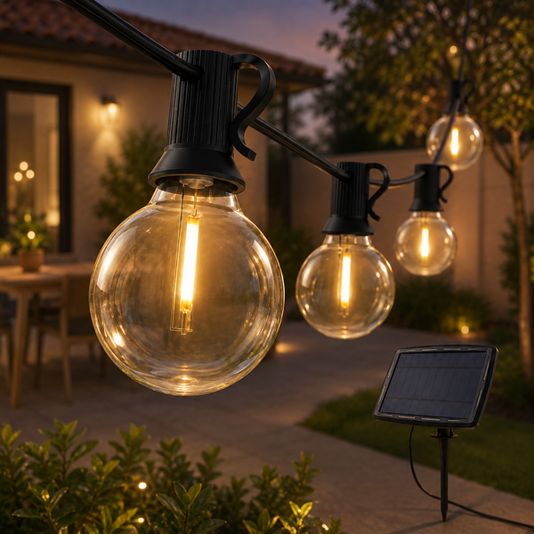 25ft LED Outdoor Solar Lights For Patio