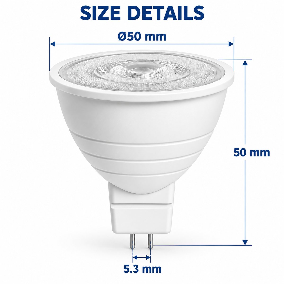 Dimmable MR16 GU5.3 LED Spotlight Bulb 5W or 7W AC 220V