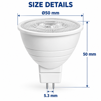 Dimmable MR16 GU5.3 LED Spotlight Bulb 5W or 7W AC 220V