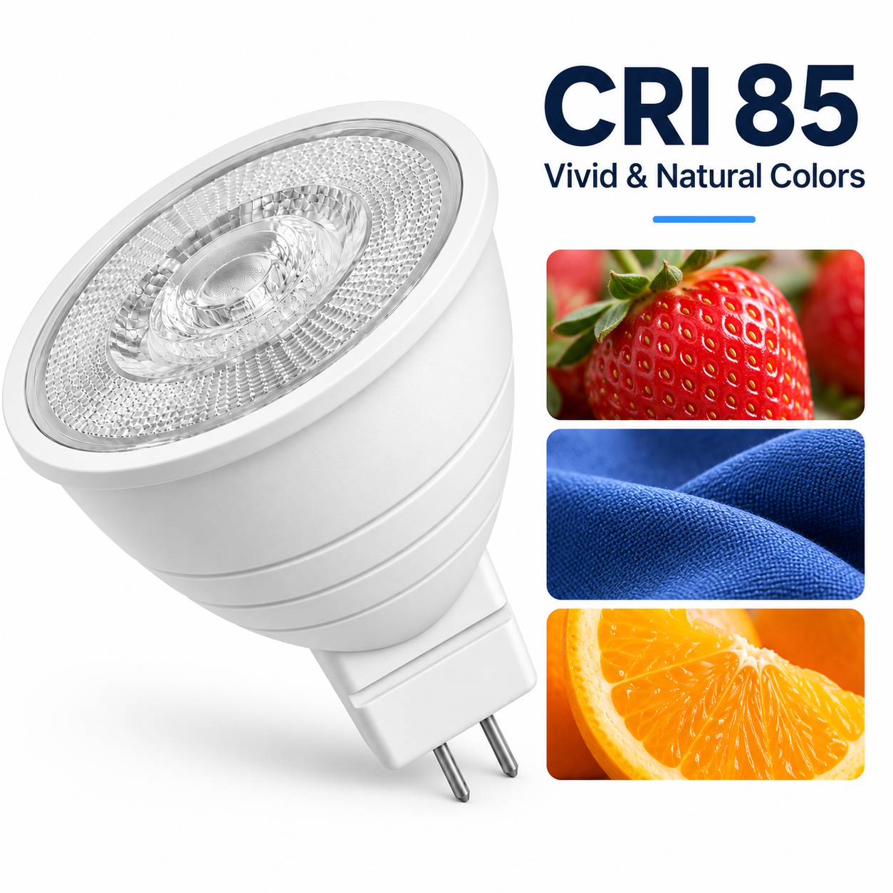 Dimmable MR16 GU5.3 LED Spotlight Bulb 5W or 7W AC 220V