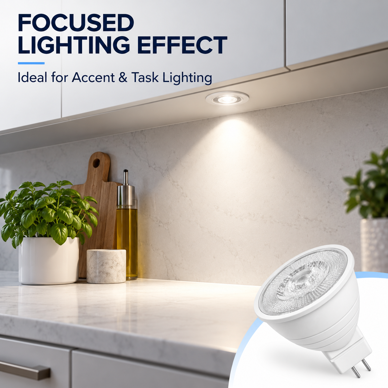 Dimmable MR16 GU5.3 LED Spotlight Bulb 5W or 7W AC 220V