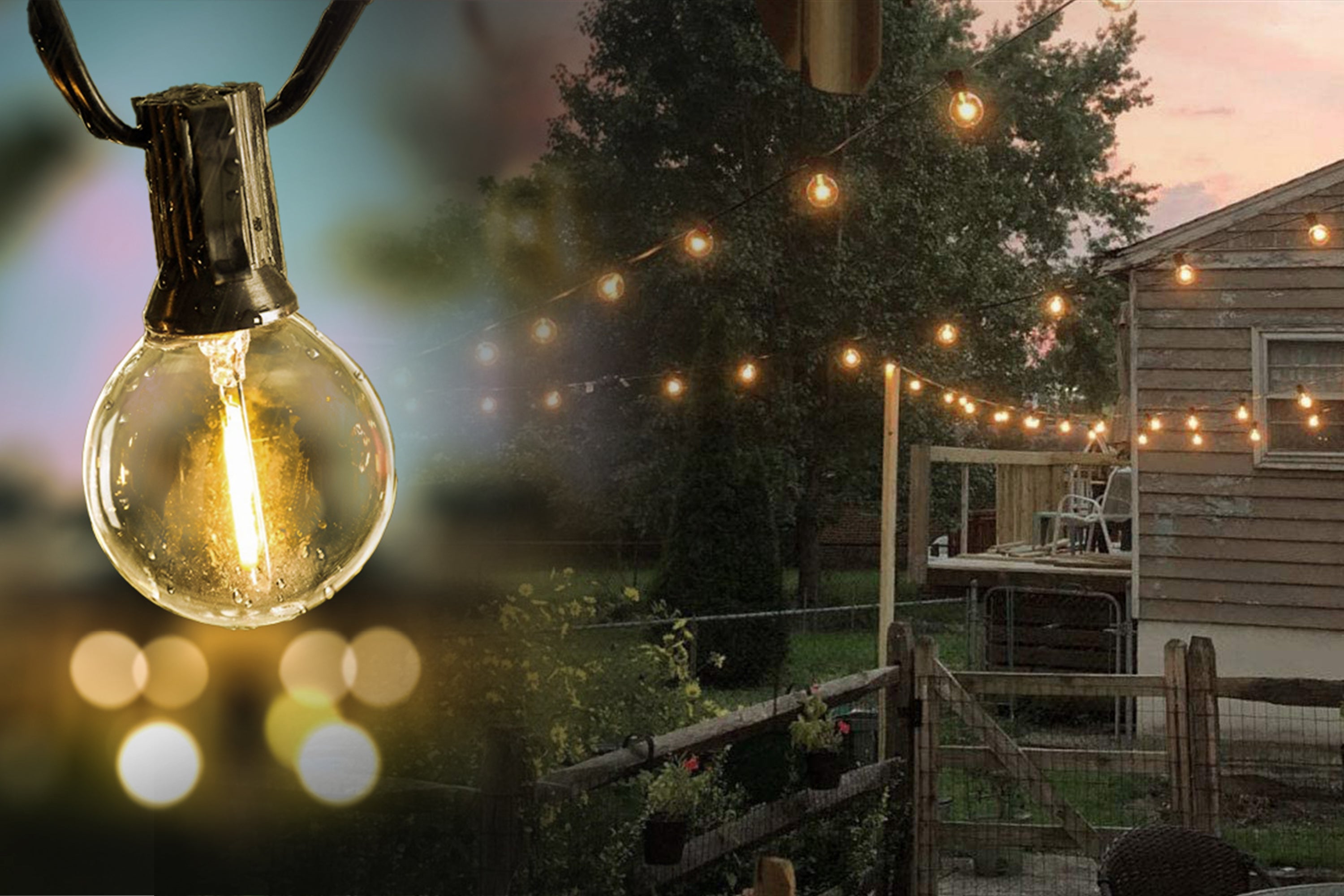 decorative outdoor string lights