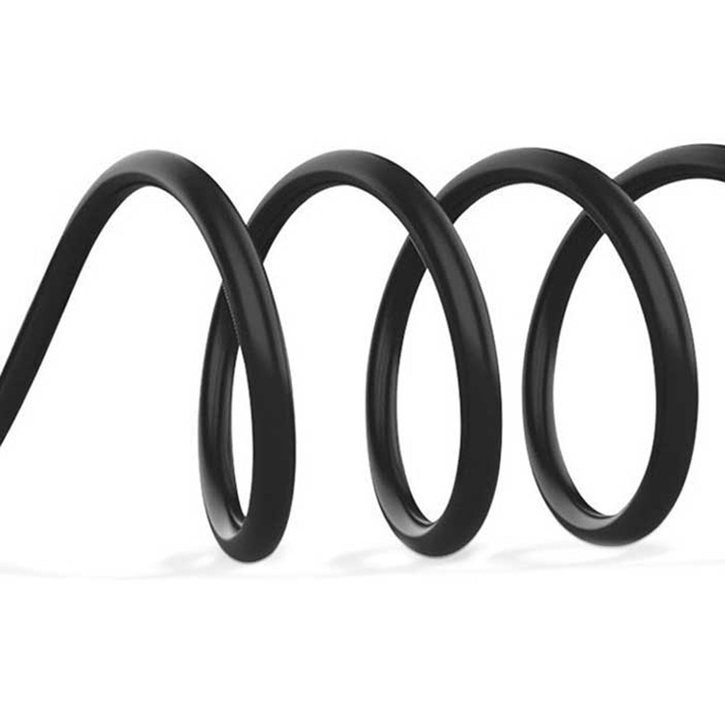 Flexible black garden lights extension cord for outdoor lighting installations