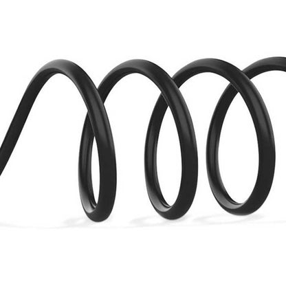 Flexible black garden lights extension cord for outdoor lighting installations