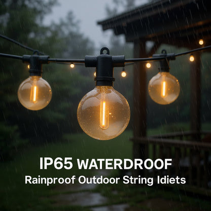 Ningbo Fuaisi Garden lights with IP65 waterproof rating for outdoor use, illuminating rainy evenings