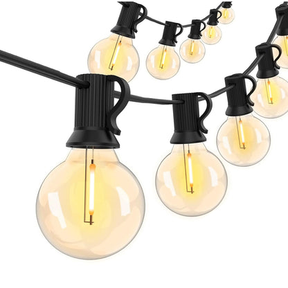 LED Globe String Lights with warm glow for outdoor decoration and ambient lighting