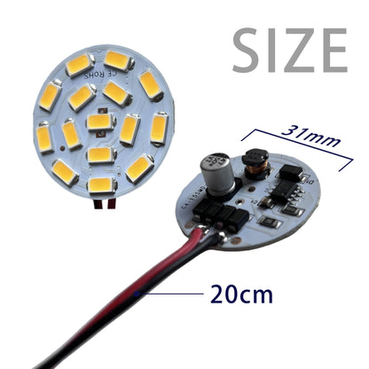 LED Lamp circuit board showing components and dimensions for easy installation and compatibility