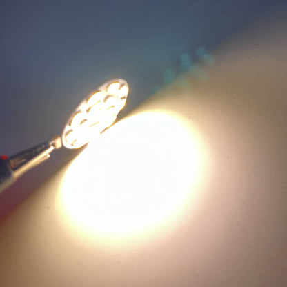 ForoureyesLighting LED Lamp illuminated, showcasing bright and efficient lighting for home use