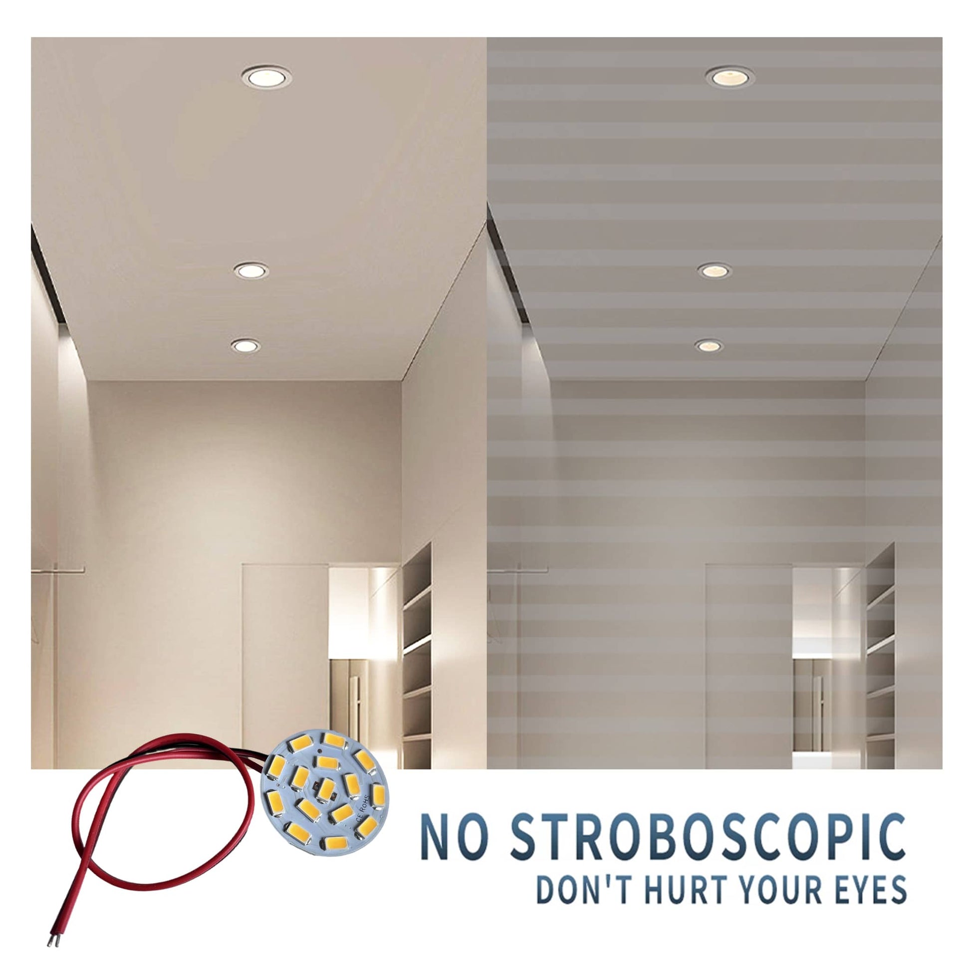 ForoureyesLighting LED Lamp providing flicker-free lighting enhancing indoor environments