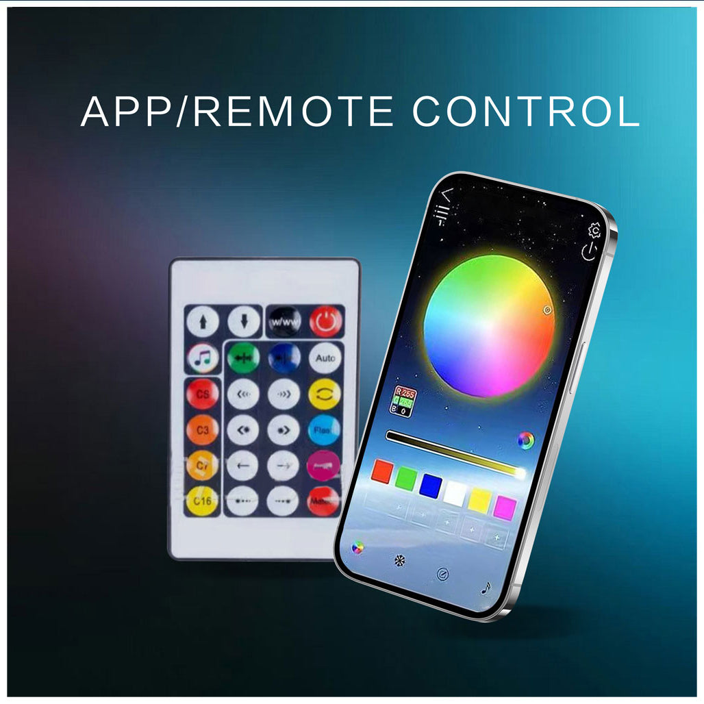 LED String Lights with App and Remote Control for Easy Color Customization