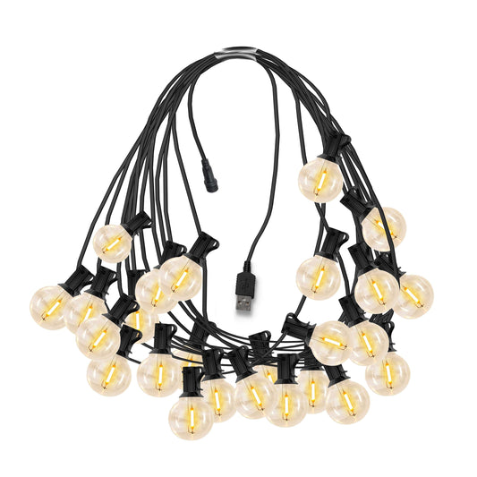 Ningbo Fuaisi camping string lights with round bulbs and USB connector for outdoor lighting