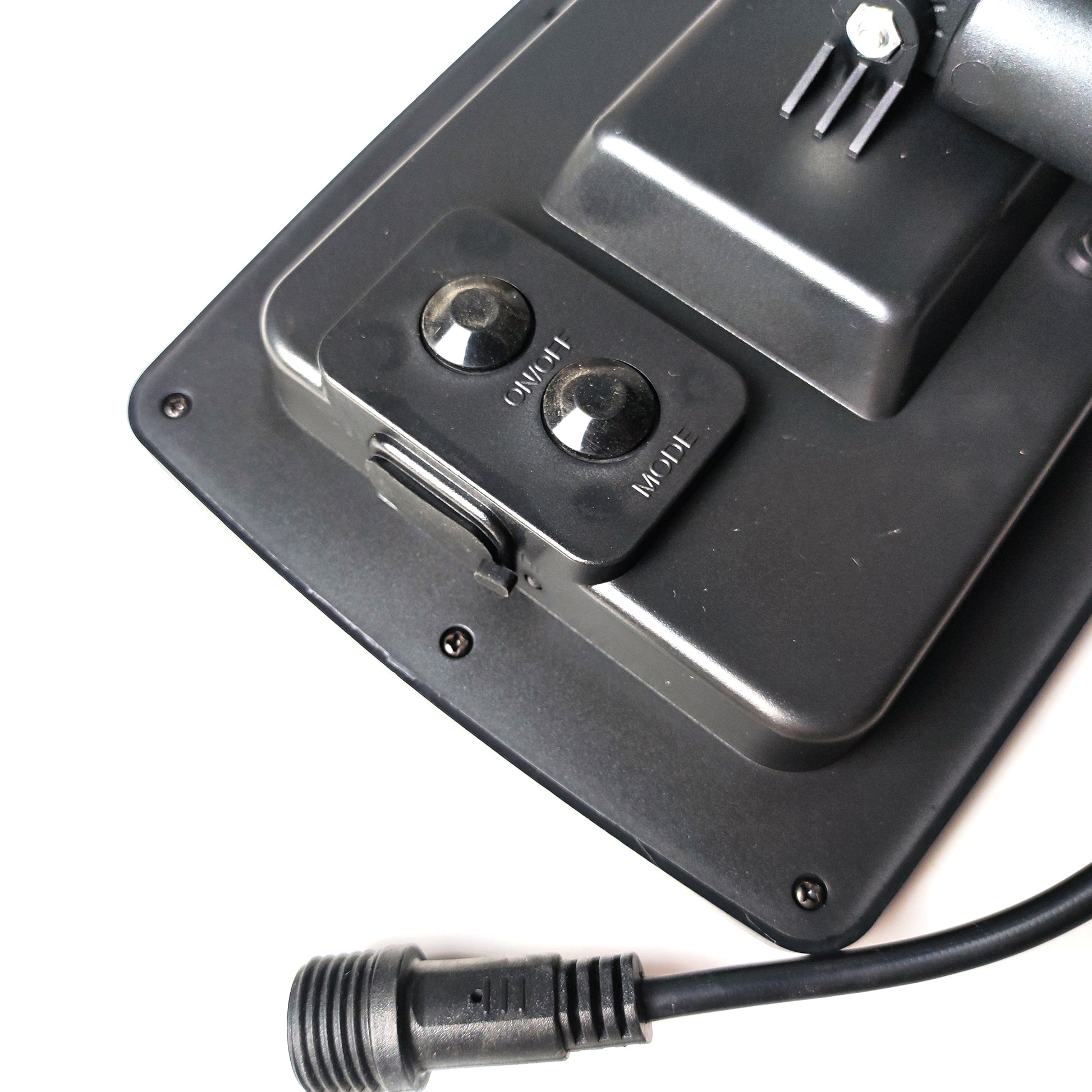 Close-up of black control panel and connector for Solar String Lights by Ningbo Fuaisi Electric Appliance