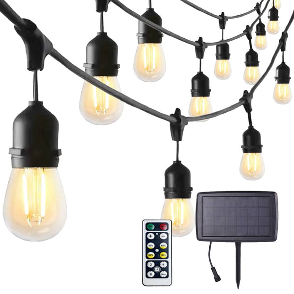 Ningbo Foroureyes Electric Solar String Lights with remote control and solar panel for outdoor use