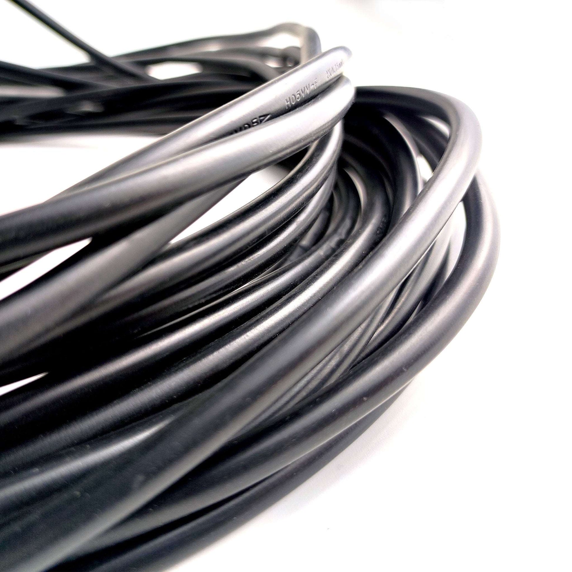 Close-up of Ningbo Fuaisi black commercial waterproof string lights cable for outdoor lighting